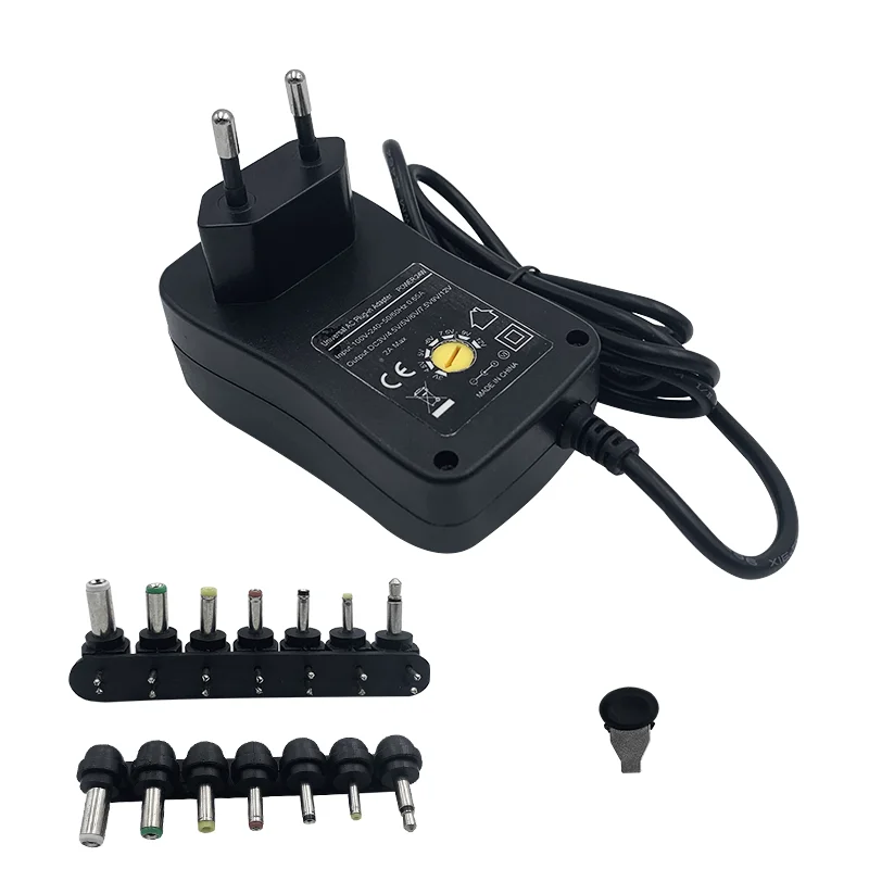 Customized Printed Logo DC3V/4.5A/5V/6V/7.5V/9V/12V 0.5A 1A 1.5A 2A MAX Power Adapter With 2 Years Warranty