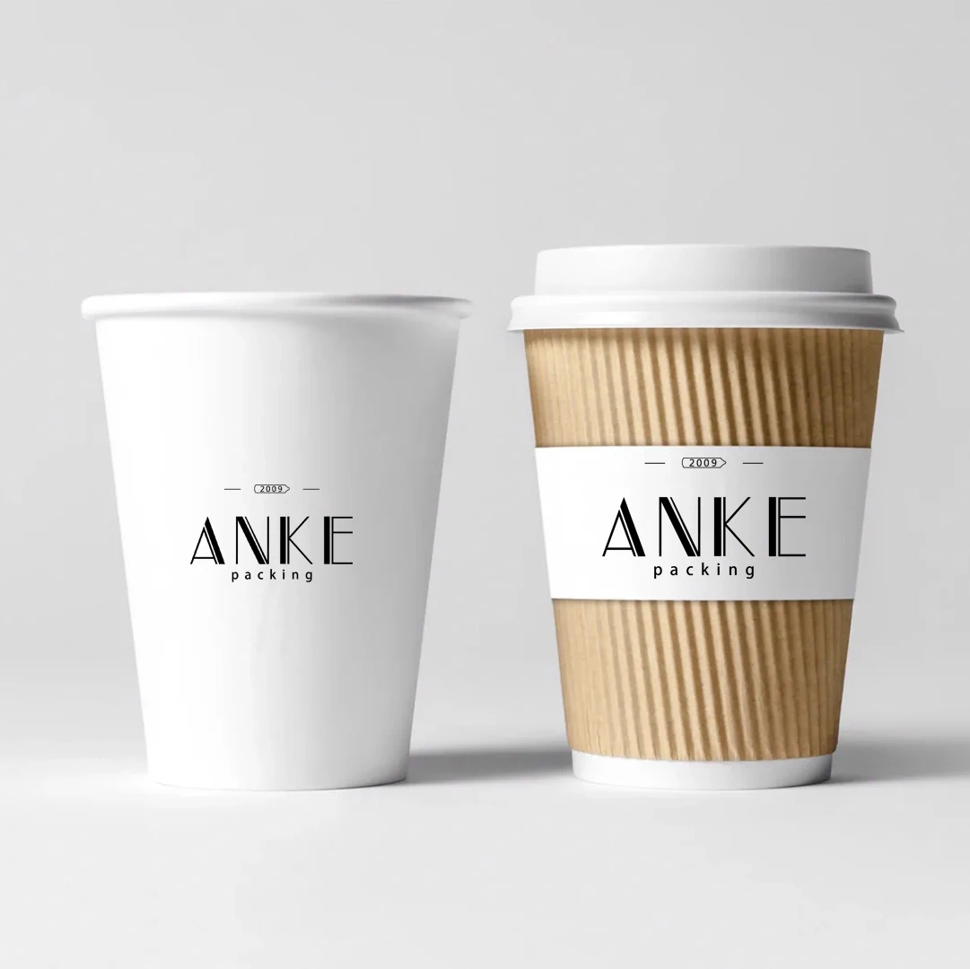 Customize cups coffee turkish reusable arabic ice double wall paper coffee paper cups set disposable