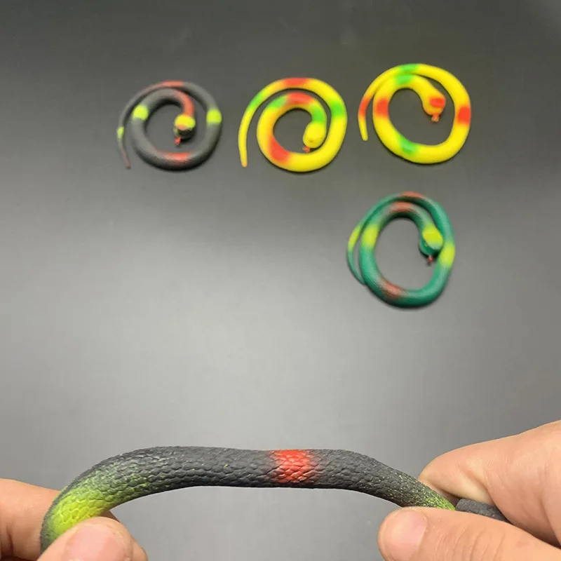 Wholesale Anti Stress Relief Toys  Capsules Rubber Snake Toys For Kids