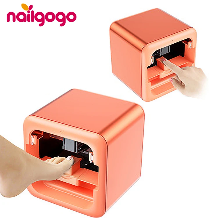 Nailgogo K2 small wifi painting photo manicure nail polish first model finger and toe 2 in 1 nail printer