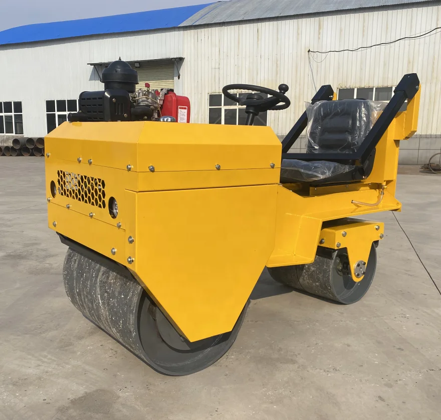 walking hydraulic twin steel drum road roller 1 ton roller for sale hand roller compactor