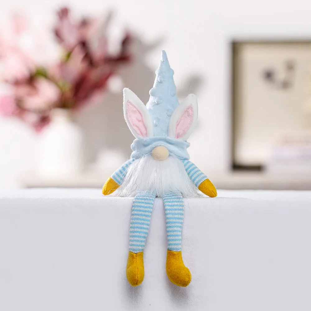 New Easter Doll With Lamp Hanging Leg Dwarf Pendant Faceless Doll Creative Plush Doll Toy