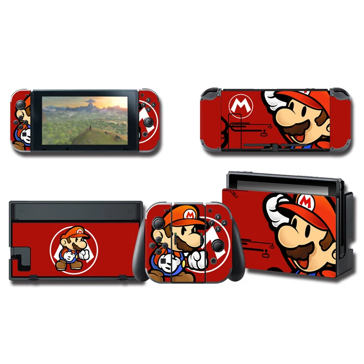 Высококачественная профессиональная наклейка для Nintendo Switch Super Mario Bros Odyssey Kart