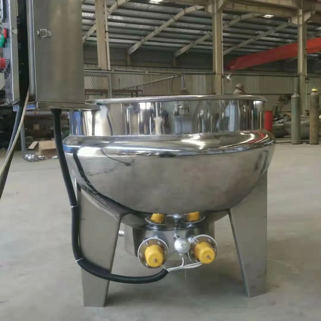 Low Price Automatic Small Industrial Seafood Chili Sauce High Temperature Stainless Steel Jacketed Electric Boiling Pot