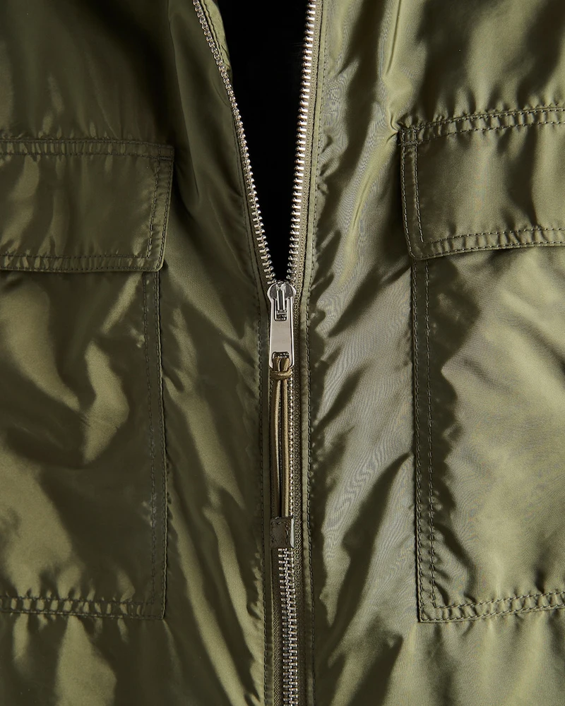 Button Down up Collar Cropped Zip Cargo Shirts Fashion Oem Drop Shoulder Chest Pocket Short Sleeve Casual Custom Summer for Men