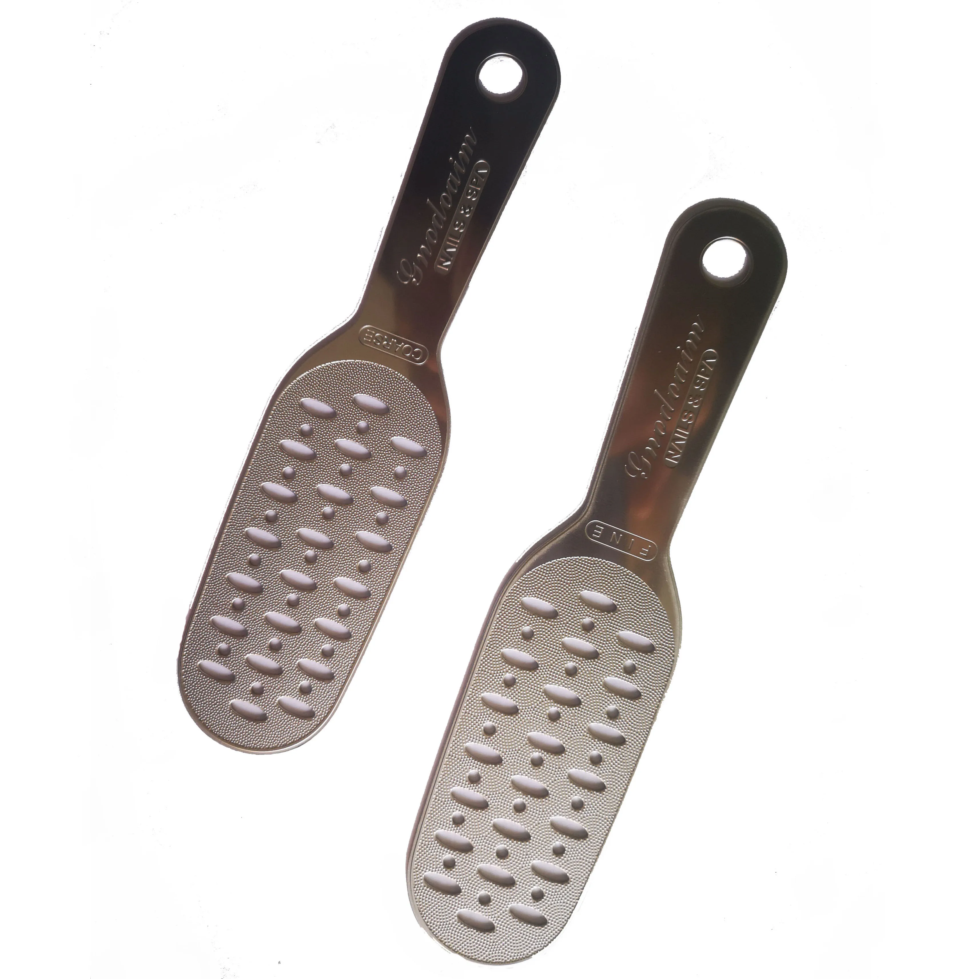 Professional pedicure tool double side nickel feet dead skin remover stainless steel foot grinder rasp foot file