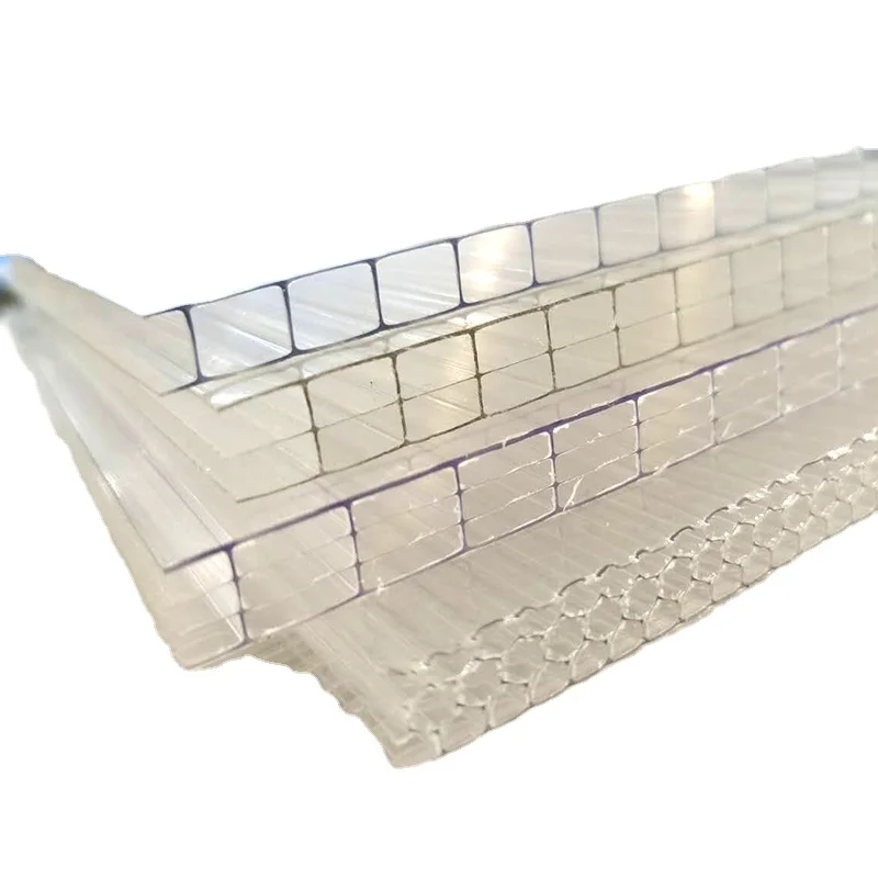 16mm  4 layer polycarbonate Greenhouses multilayer pc hollow sheet