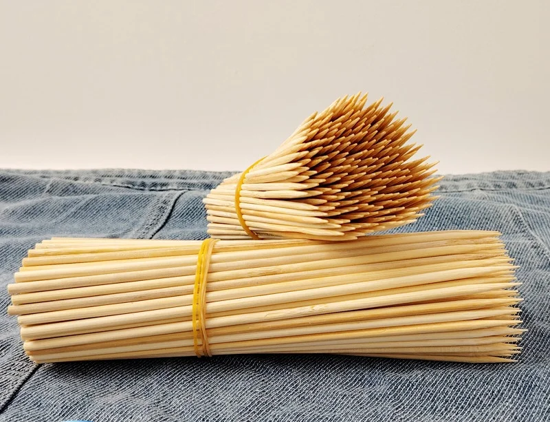 Original Natural Outdoor Cheap Price Custom Private Label Original Round Bamboo Skewer for Picnic Barbecue