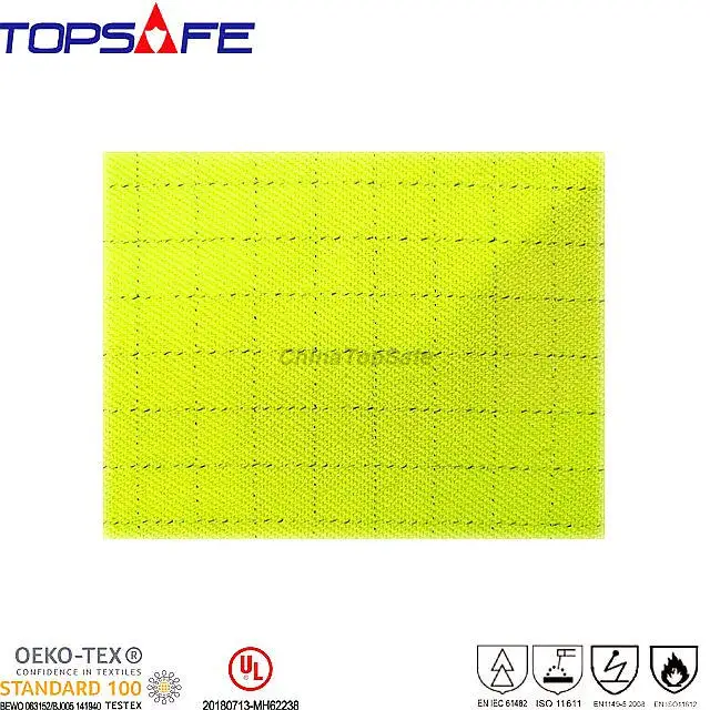 
ProSplash-M Hi-visibility 200gsm 250gsm 300gsm Modacrylic Soft Electric arc protective workwear fabric 