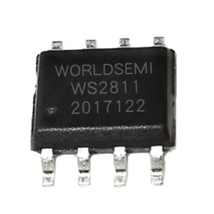  Прибор приемно-WS2811 IC чип SMD лапками углублением SOP-8 светодиодных драйверов постоянного тока три канала worldsemi WS 2811 PLCC-8 SOP8 для RGB Светодиодные полосы