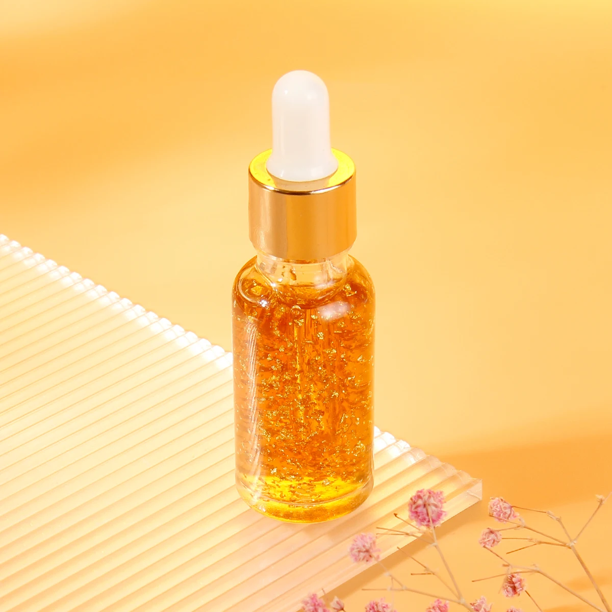 OEM Facial Vitamin C Fades Fine Lines Essence Face Serum Hyaluronic Acid Aging Anti Wrinkle Collagen Nicotinamide 24K Gold Serum
