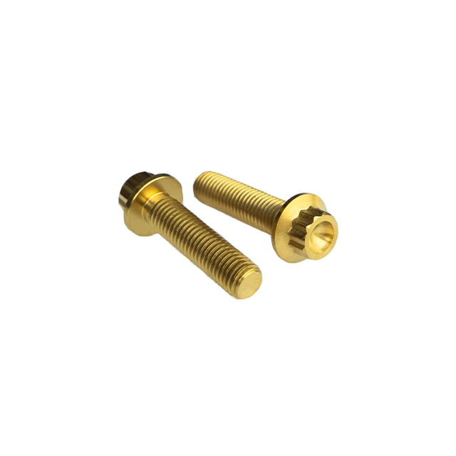 Titanium  gold  12 points bolts M7*27   M7*32