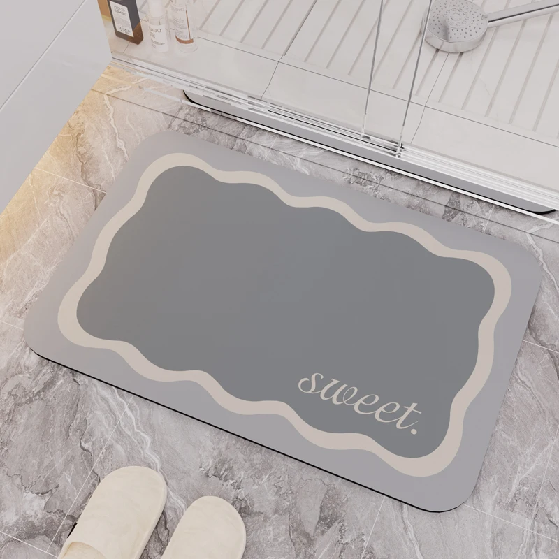 Best manufacturer selling non-slip water absorbent diatomaceous earth bathroom mat