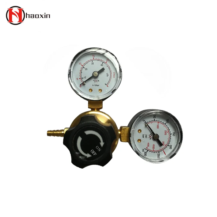 Good quality full brass argon co2  regulator mig welding machine
