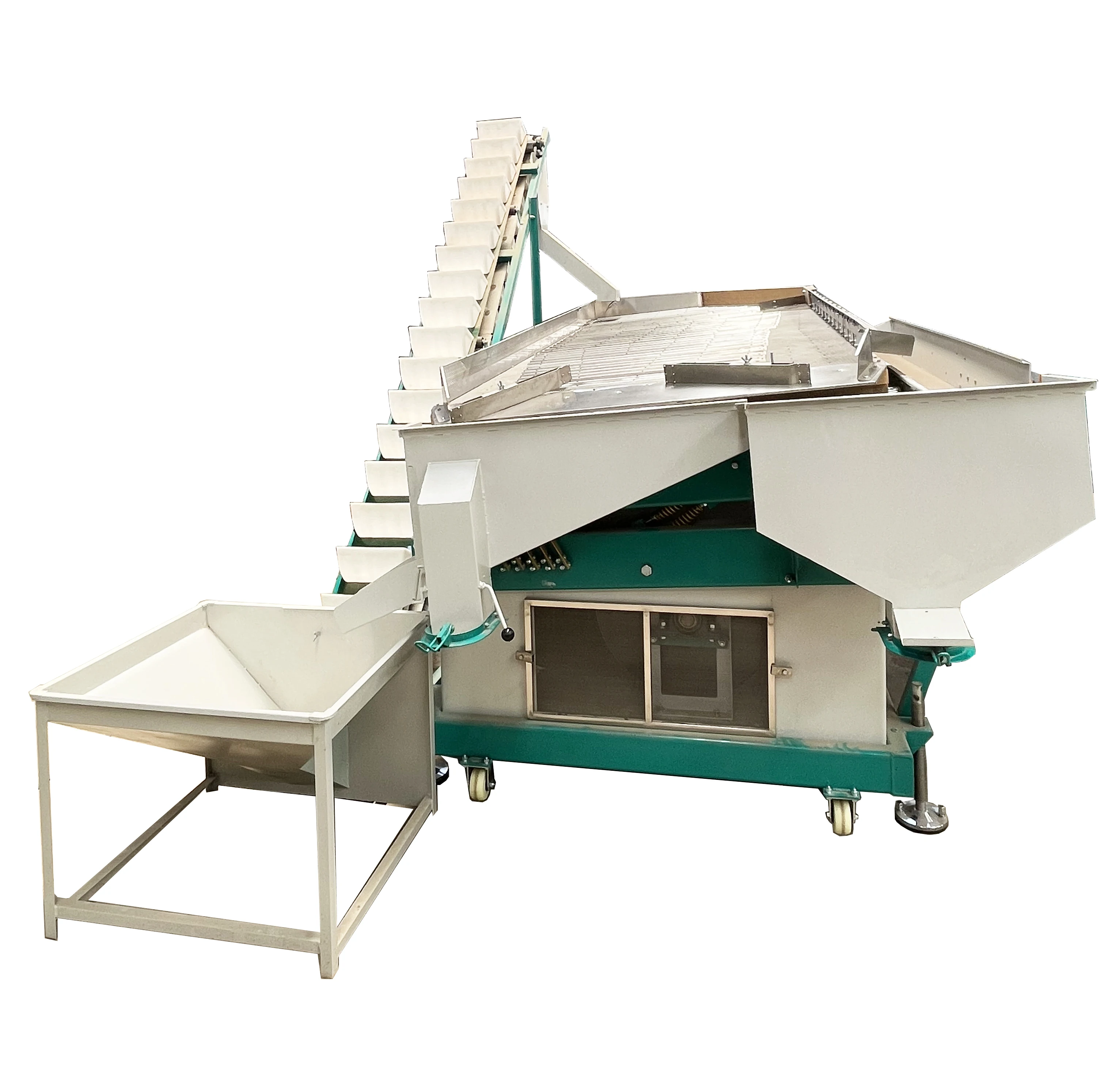 Zambia Moveable automatic maize and beans gravity separator to remove the damaged seed