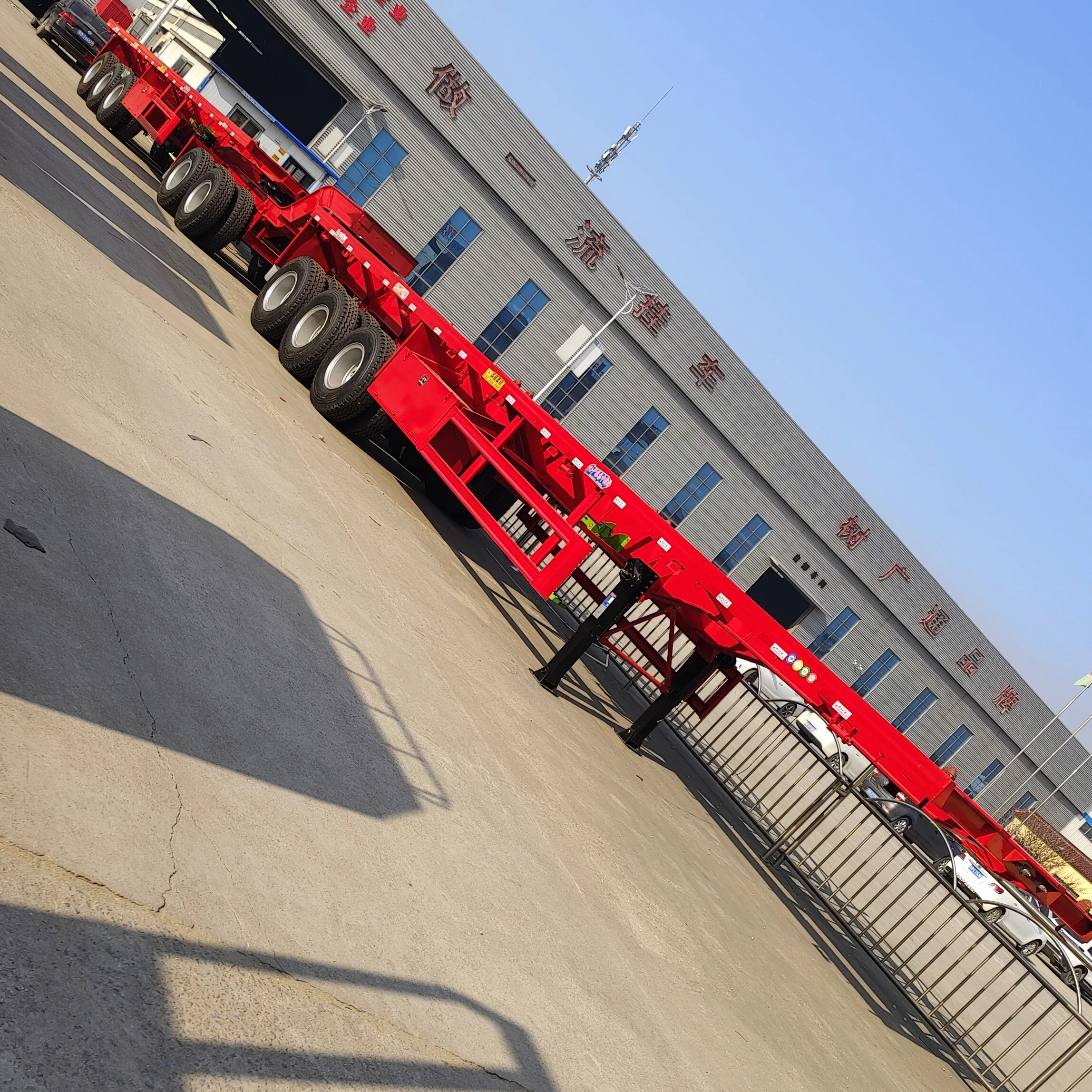 Mongolia Special 8-Axle 120 Tons Semi-Trailer 8-axle 120 Tons Special Transport Truck for Coal Transport