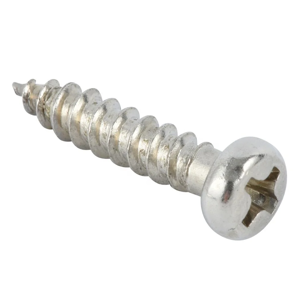 DIN 7981 Cross recessed pan head self drilling tapping screw and nut customize (304 Stainless steel)