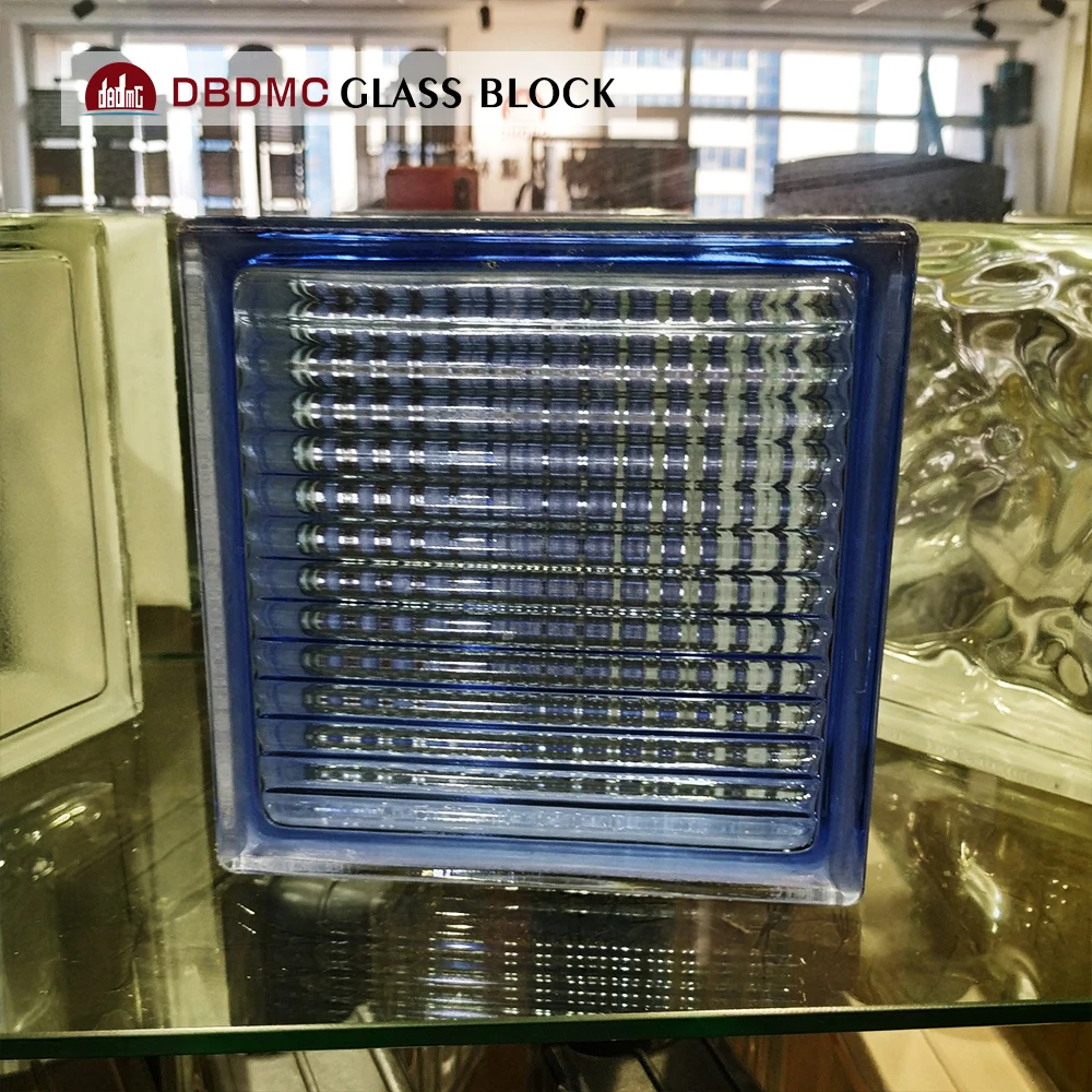 Multicolor transparent new design hollow glass block solid glass bricks
