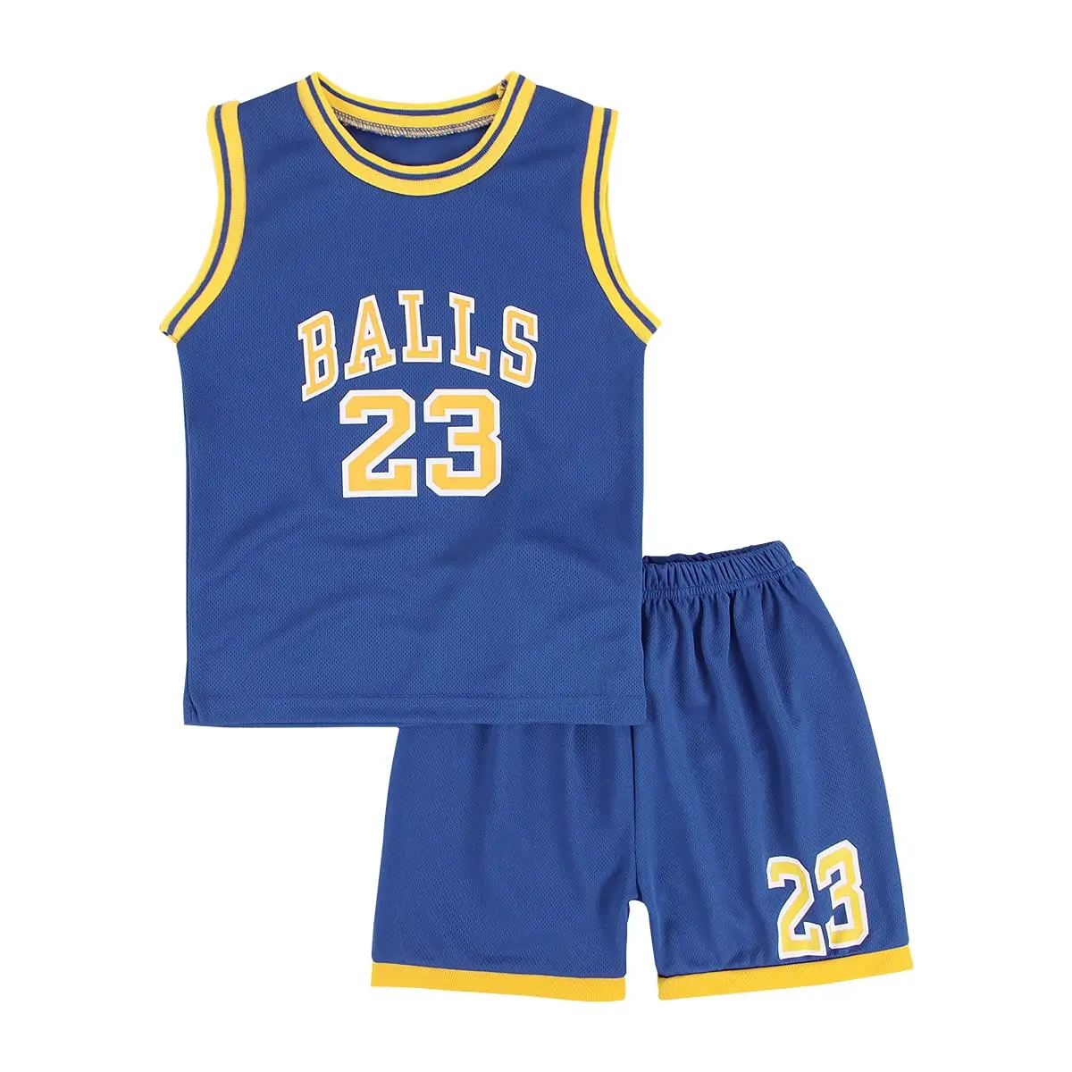 Kid Boys & Girls Basketball Fans T Shirt Outfit 2-Piece Performance Children Basketball Jersey and Shorts Sportwear Sets