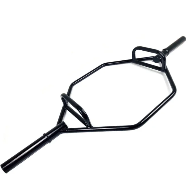 Weights Bar Barbell Weightlifting Powerlifting Chromed Standard Hex Trap Bar