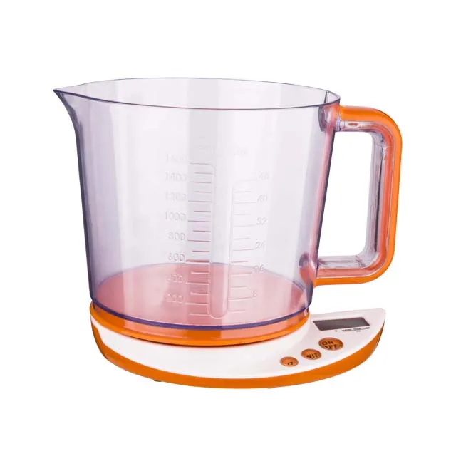 Digital Cup Measuring Scale Detachable Plastic Jug 5kg 1000ml for Weighing Milk Flour Kitchen scale Flour Volume of Bowl