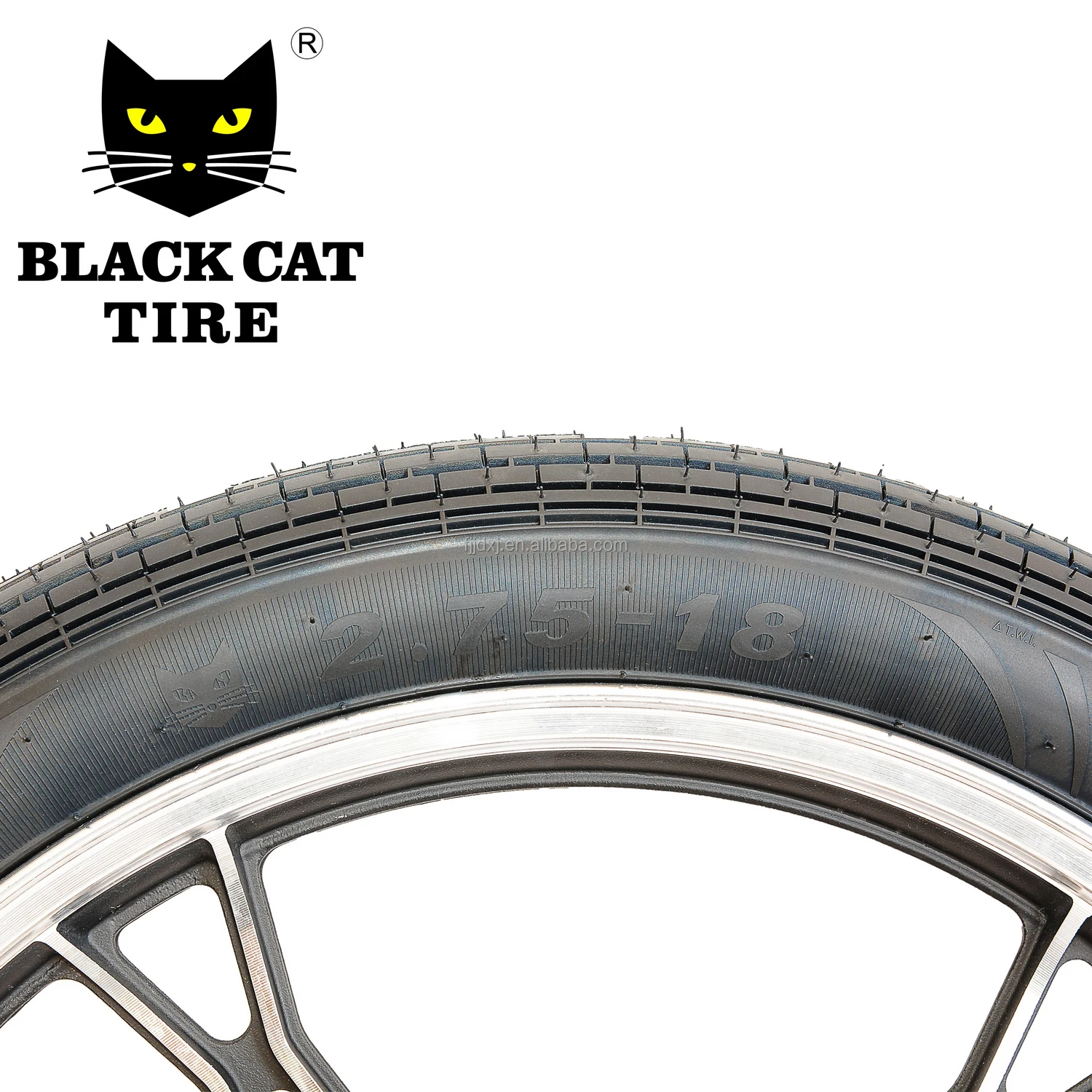 Wholesales Black Cat motorcycle  tire 2.75-18 high quality rubber tire