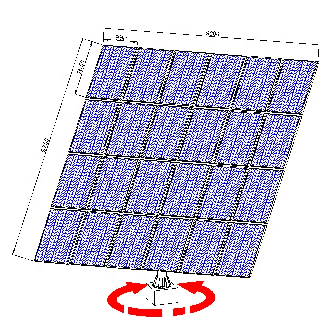made in china price photovoltaic 7kw  solar tracker system sun tracking system