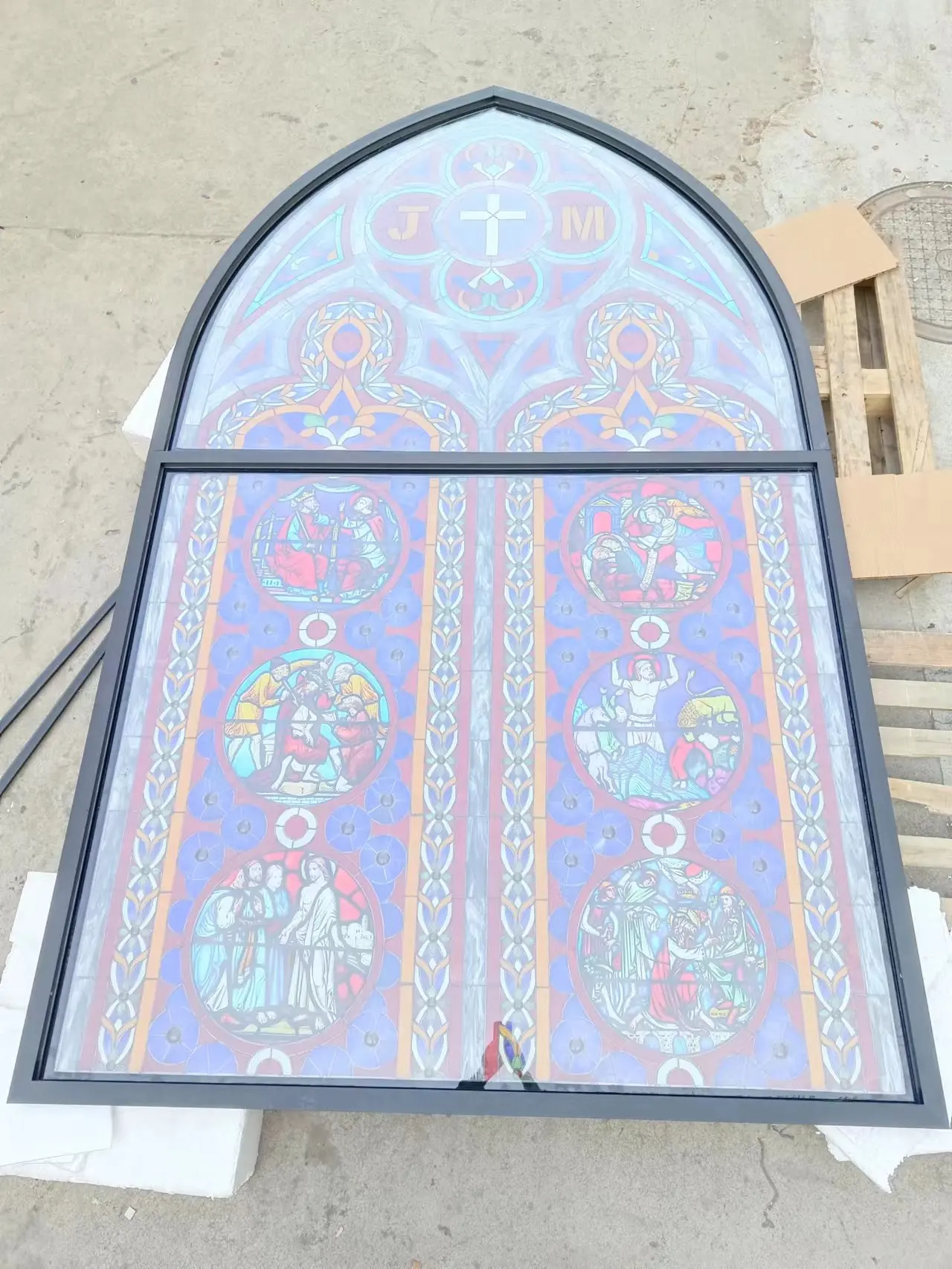 Customized Decor Mosaic Tiffany Style Chinese Stained Glass