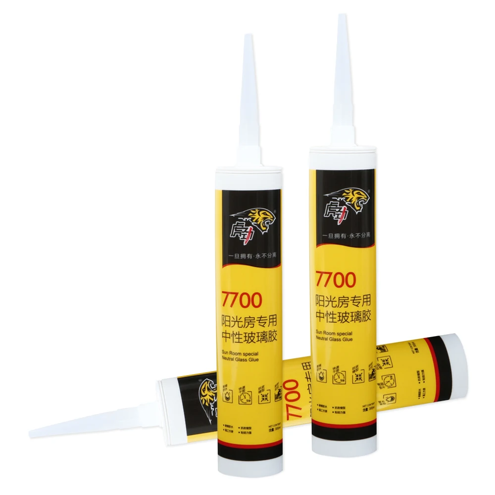 Professional Factory Supply Weather Resistant Window Glass Caulk Glue Silicone Sealant