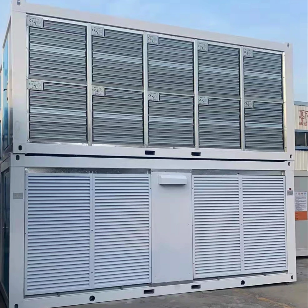 Модульная коробка независимого контейнера для майнинга, можно установить вверх и вниз, а затем запустить