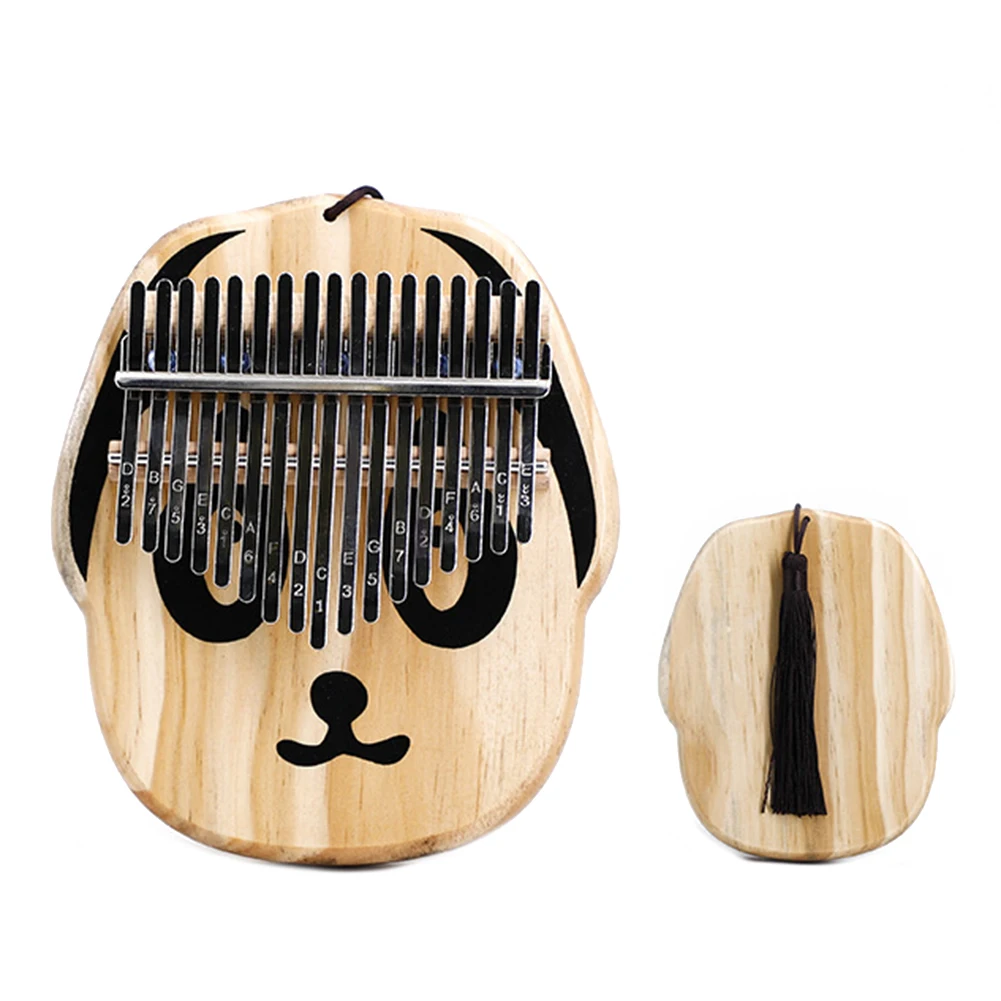 
17 Keys Thumb Piano High Quality Animal Patern Flannel Bag Africa finger piano Musical Instruments for kids children student 