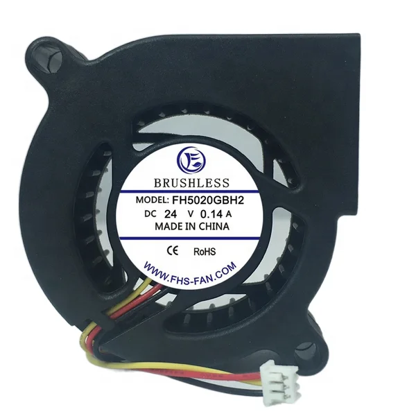 5V/12V/24V Dc Blower 50x50x20mm Low Noise Brushless Fan For Car Radiator System