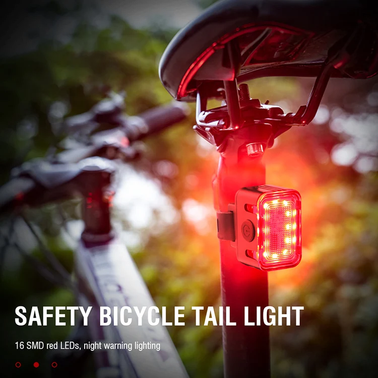 BOURiT 6 Modes Bike Tail Light 180 degree wide Angle High Quality Aluminum Alloy Led Tail Lights Ipx6 Waterproof Bike Rear Light