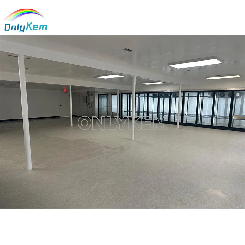 USA Gas Station Walk in Cooler Freezer Room Glass Door and Shelves