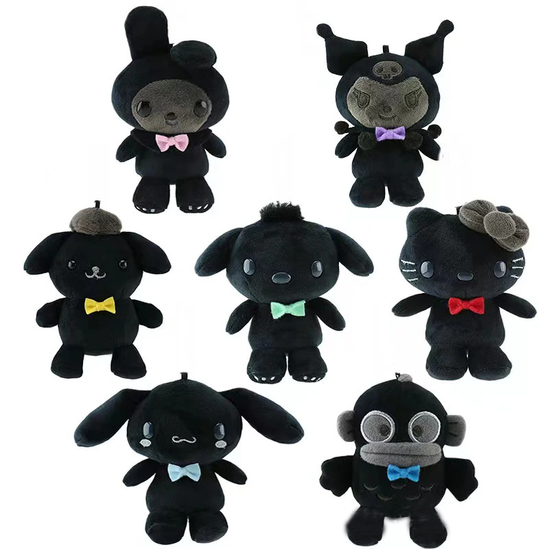 Kawaii Sanrioed Diablo система плюшевый брелок Hello Kt Cinnamoroll Kuromi мультяшный кулон Игрушки для девочек Подарки
