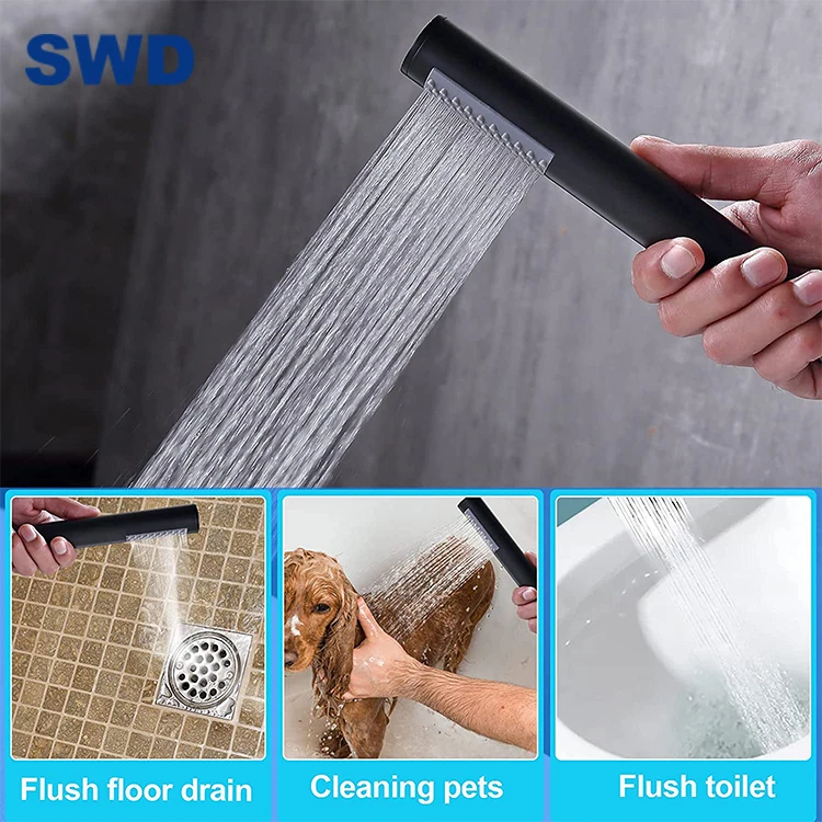 Black Brassl Mounted Free Standing Filler Bath Shower Mixer Upc Floor Stand Shower Set Mixer Freestanding Bathtub Tub Faucet Set