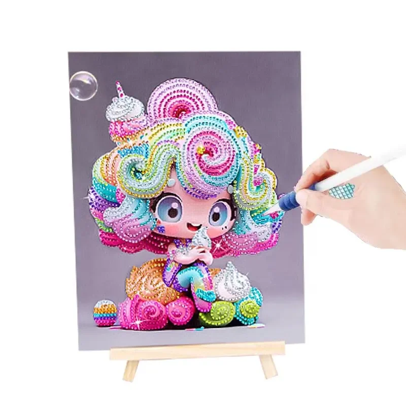 Zhengguang Toys New Design DIY 5D Diamond Painting Kits for Kids Anime Diamond Painting Diy Kits for Children Painting Frame