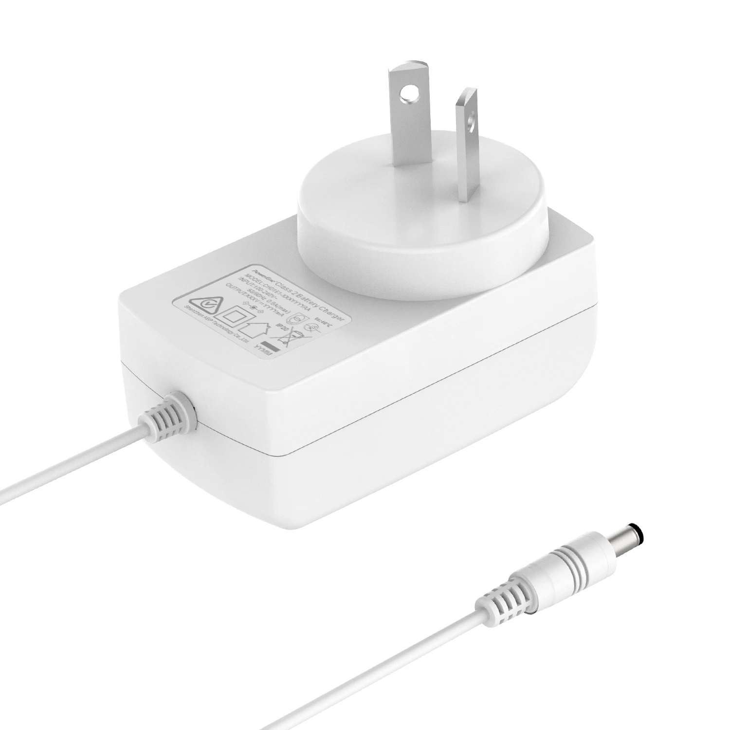 Factory Input Ac 100-240v   AC-DC Output  8.4V 9V 12V 14.4V 24V  portable charger for rechargeable Poli buit-in led light