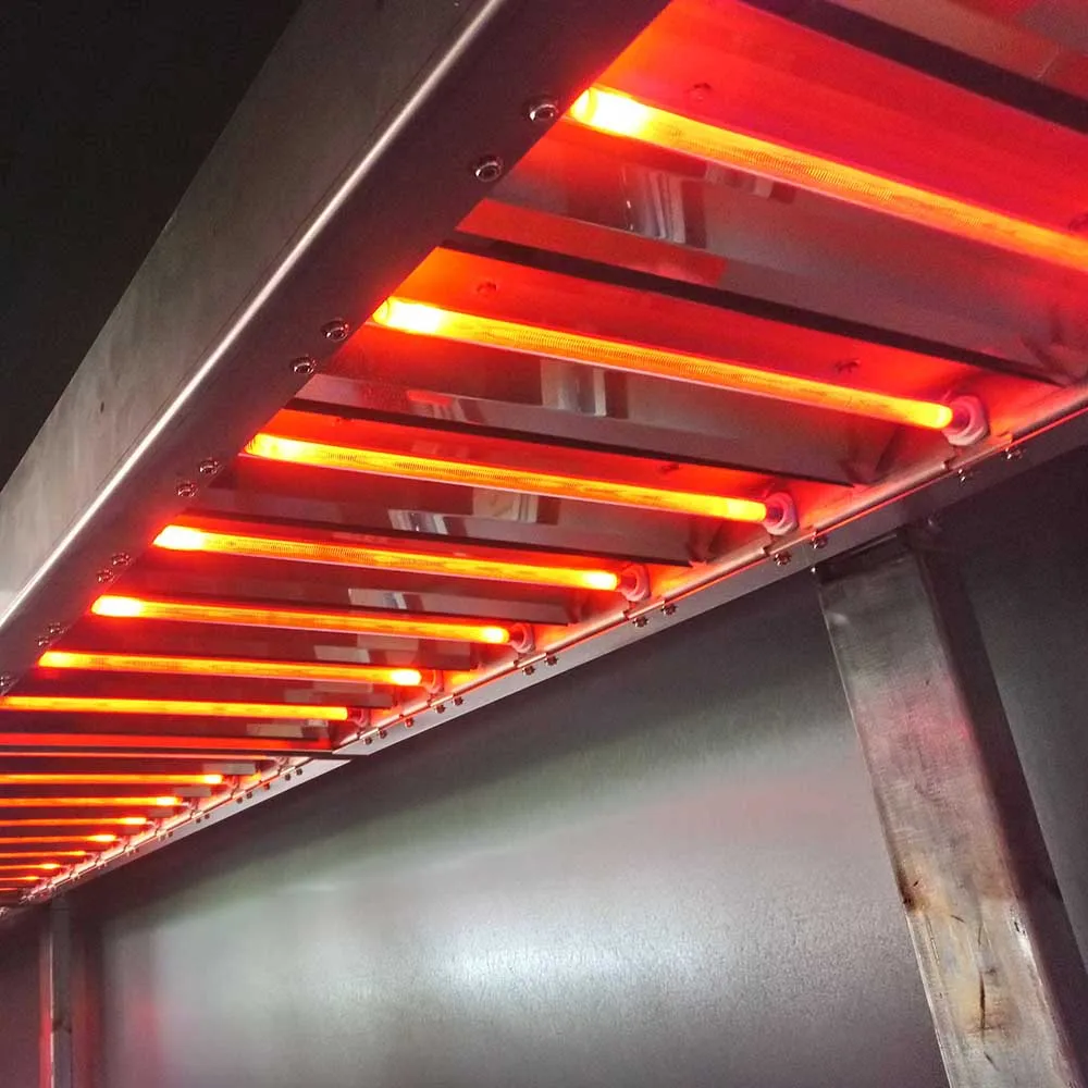 3750w Ceramic heat lamp medium wave infrared quartz heater lamp for printing machine