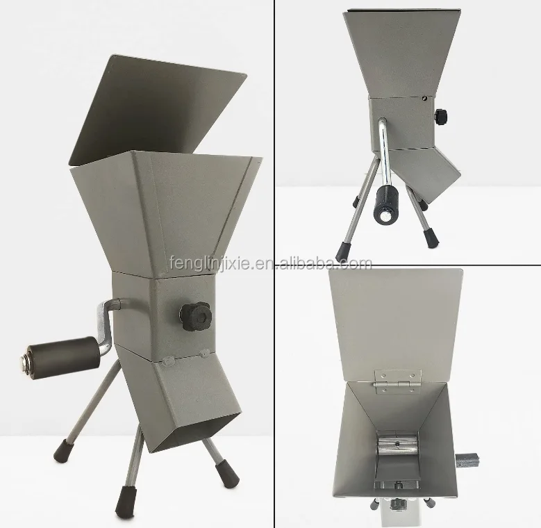 Portable and Adjustable hand crank nutcracker tool for cracking nuts All Steel for Hazelnuts