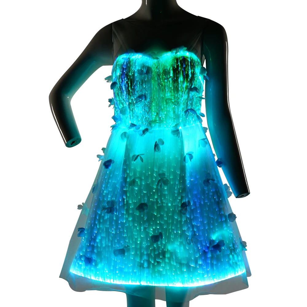 7 Color Lights Changeable LED Light Dress for Sale