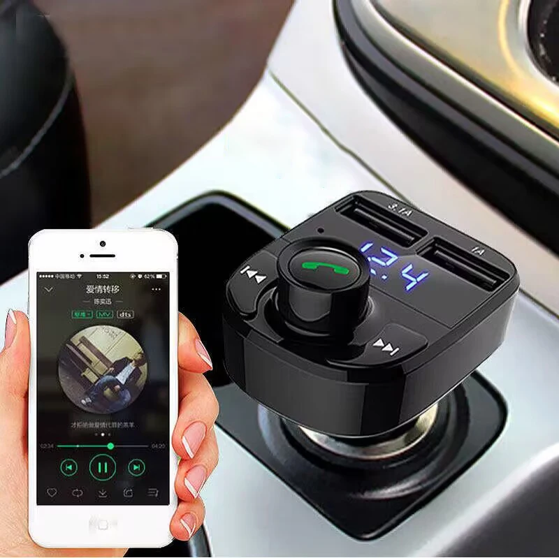 X8 Car MP3 receiver transmitter X8 Multifunctional dual USB car charging cigarette lighter Usb Player Dual Charger