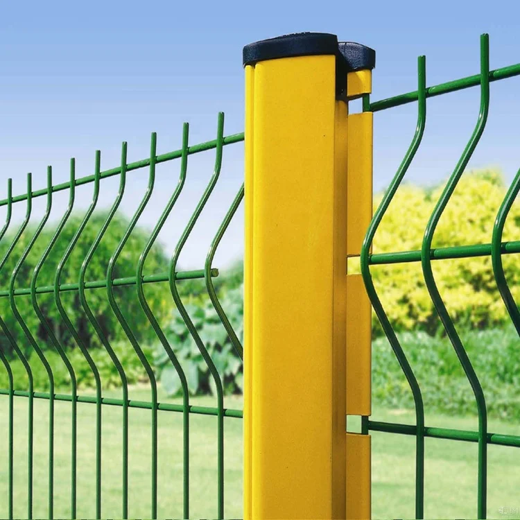 Low Price Triangle Bends Wire Mesh Fence Net Green 3D Fence