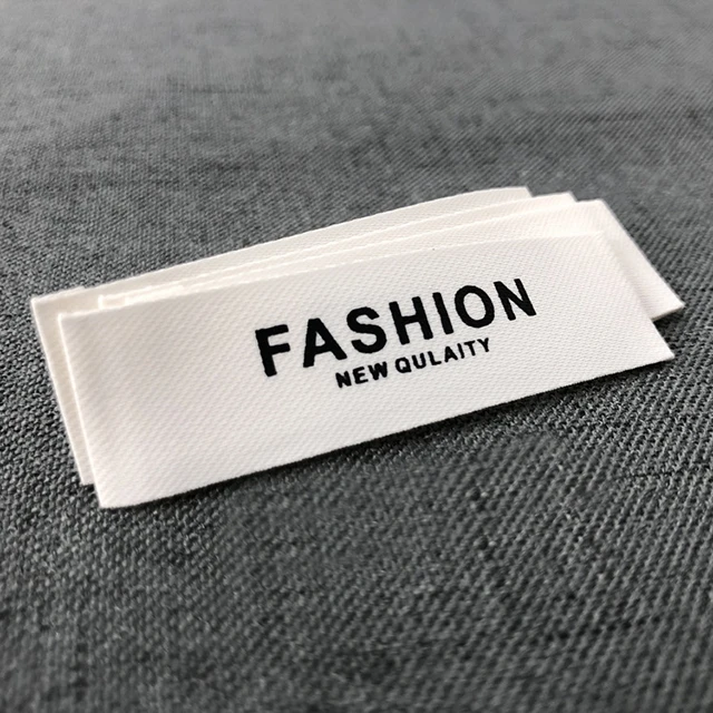 Eco-Friendly Recycle Design Labels Maker Custom design brand name logo private clothing label woven For Clothes Garment