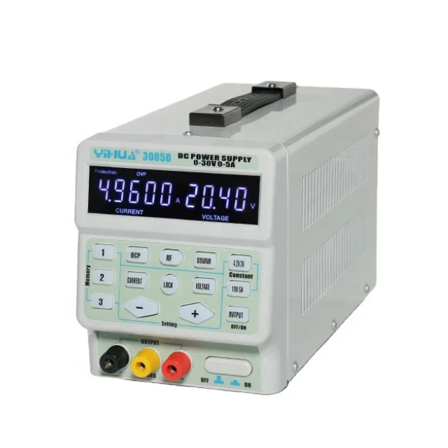 Прецизионный Регулируемый переключатель YIHUA 3005D 30 в 5 А с одним выходом, Регулируемый источник питания постоянного тока