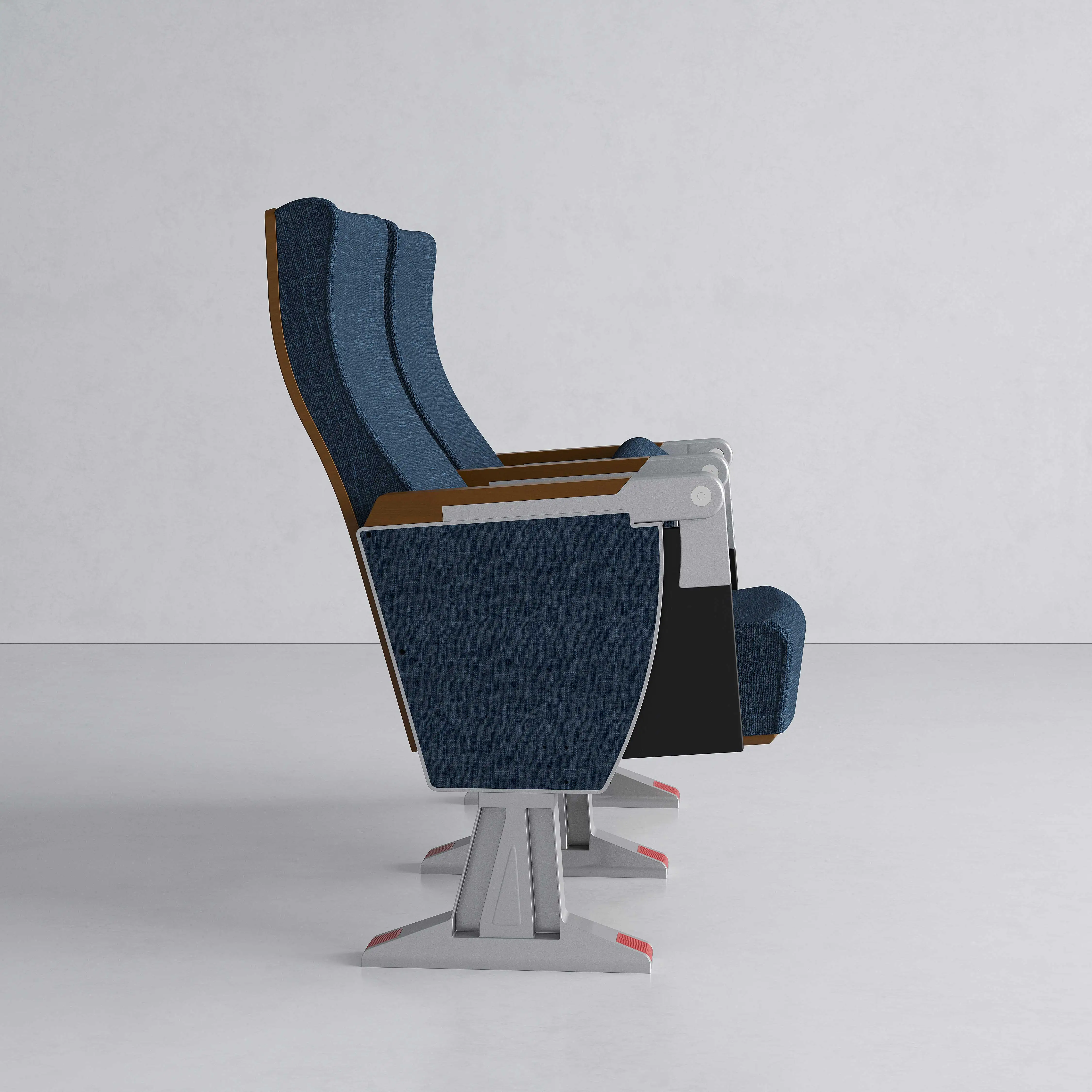 Commercial Furniture Foldable Audience Theater Seats solid metal leg Auditorium Chairs