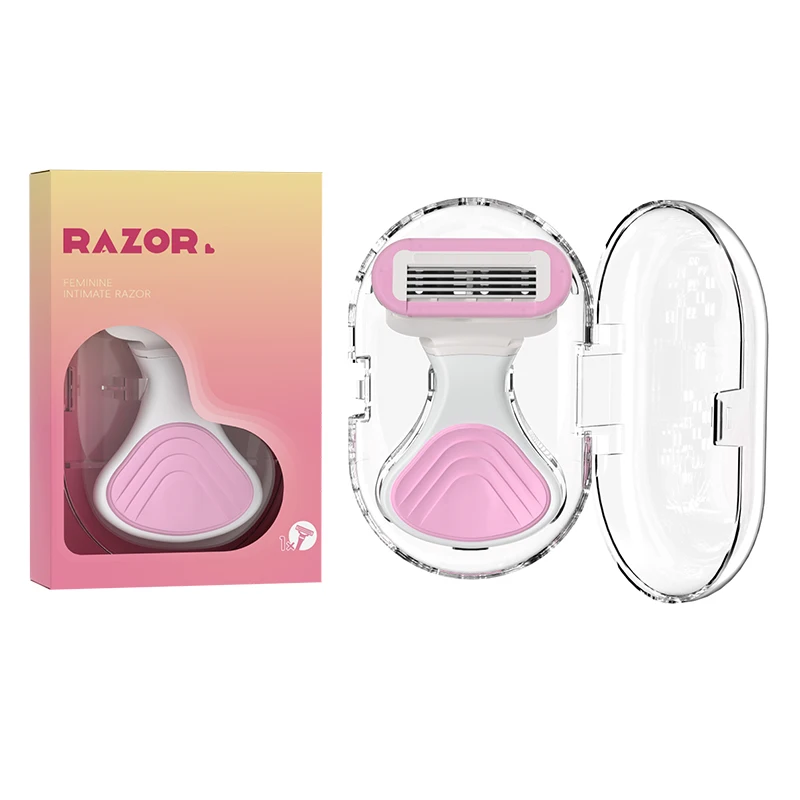 2024 портативное бикини 3 в 1 для женщин удаления волос бритья многоразовая бритва с 4 или 6 лезвиями