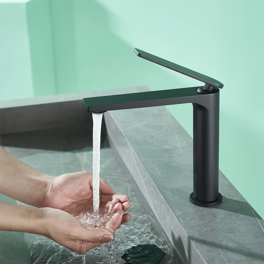 Black Bathroom Faucets Hot And Cold Water Mixer Washbasin Mixer Basin Tap