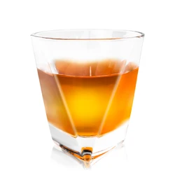 Factory wholesale triangle bottom wine cup 270ml crystal whiskey glass