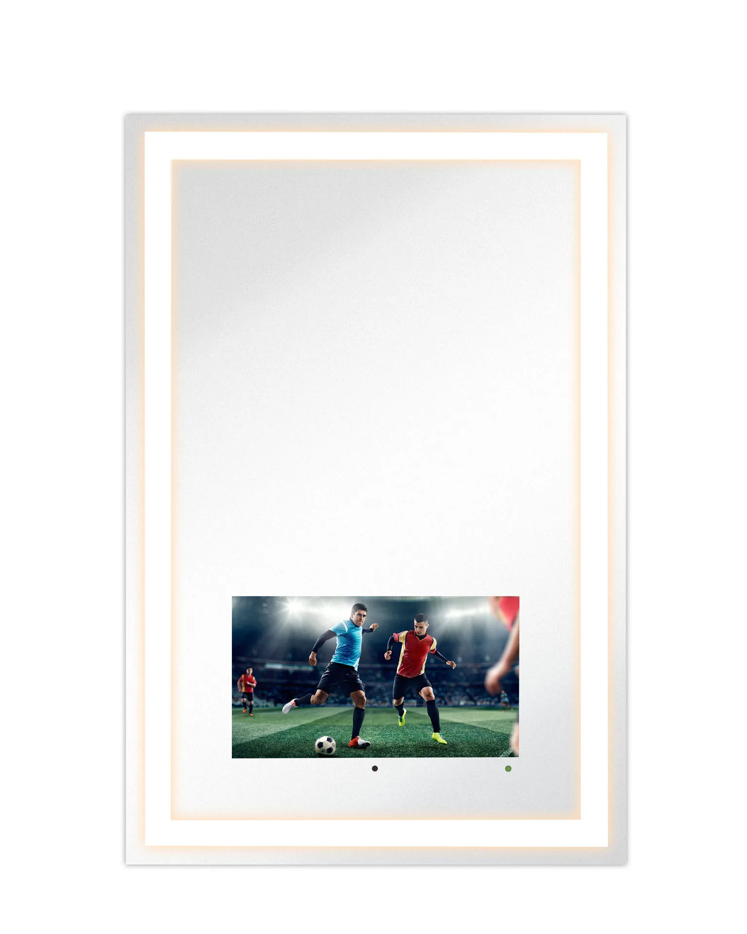 Smart Mirror Light Hospitality Hotel Salon Customized Size Bathroom Mirror With Led Light